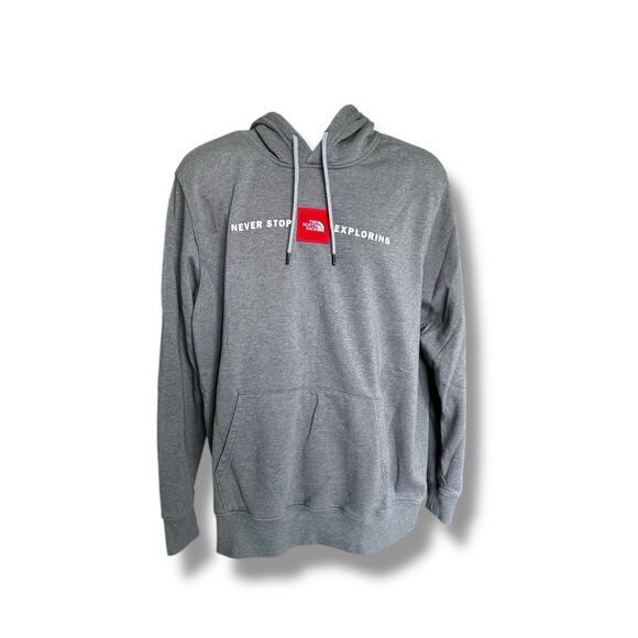 The North Face Men's Unisex Gray Never Stop Exploring Hoodie Sweatshirt XL - Picture 1 of 5